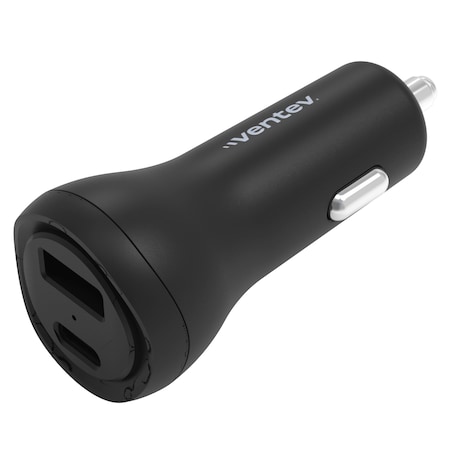 Ventev Ultrafast 32w Dual Usb C And Usb A Port Car Charger, Black CC32-HD262891